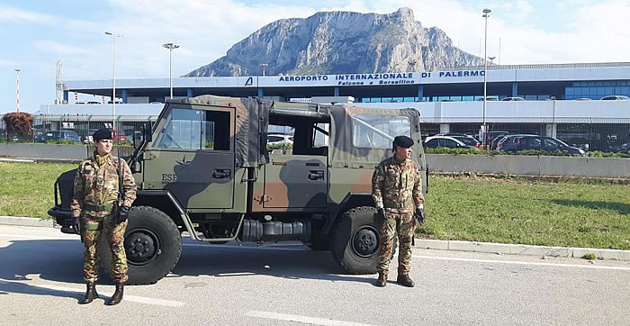 operazione strade sicure palermo (aeroporto)
