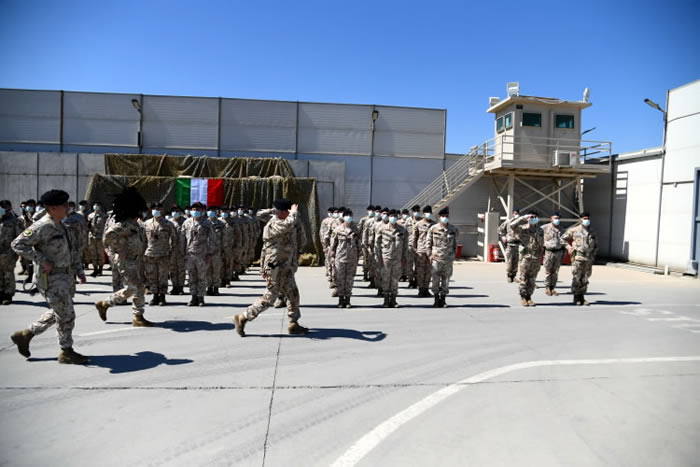 2_OPERAZIONE PRIMA PARTHICA_RASSEGNA DEL COMANDANTE DELL'IT NCC LAND COL. MIGLIO